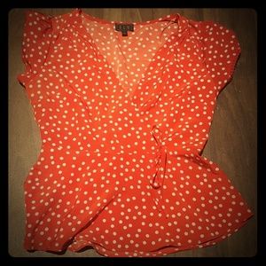 Polka dot blouse